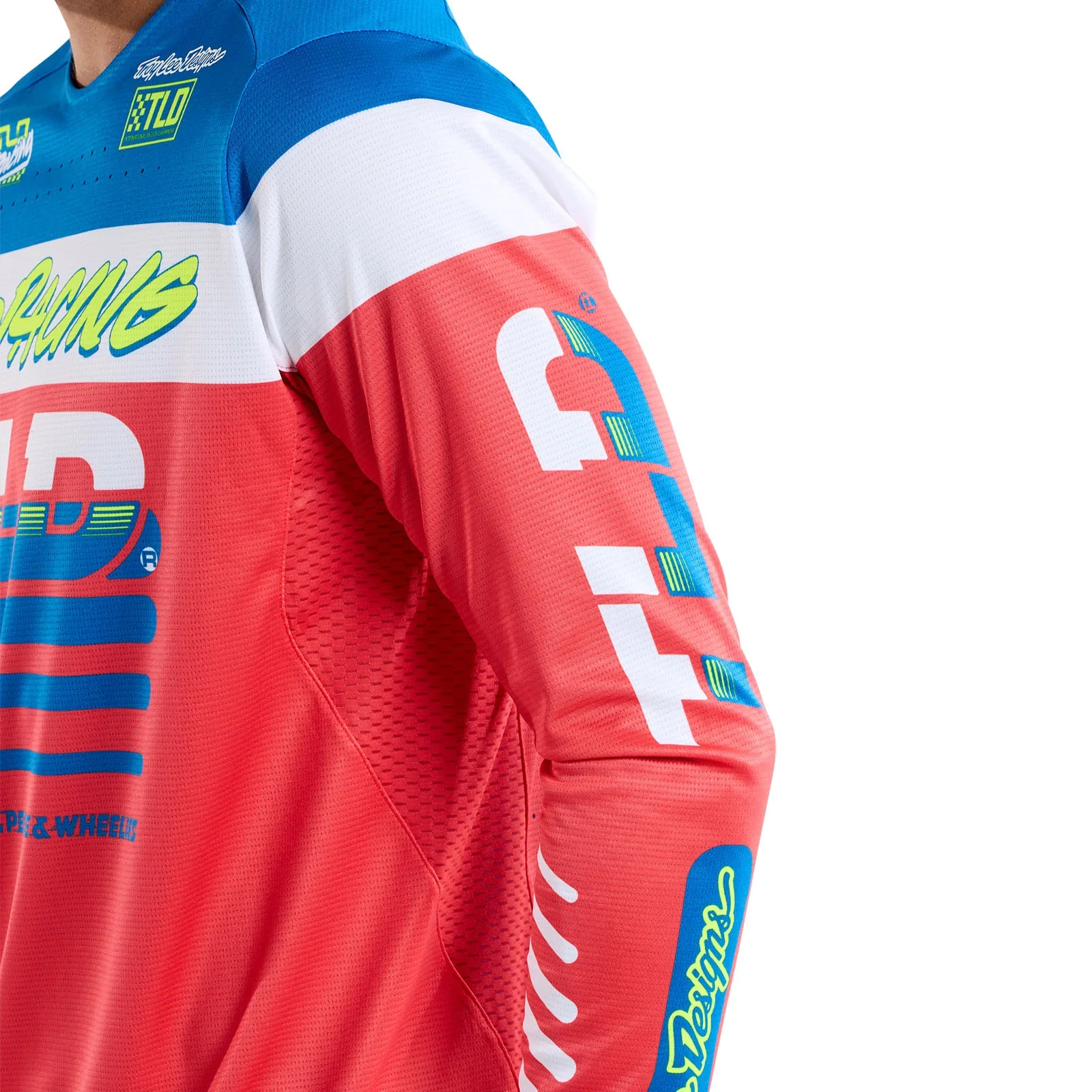 Troy Lee Designs Sprint Long Sleeve MTB Jersey - Fifty-50 - Fiery Red - Image 8