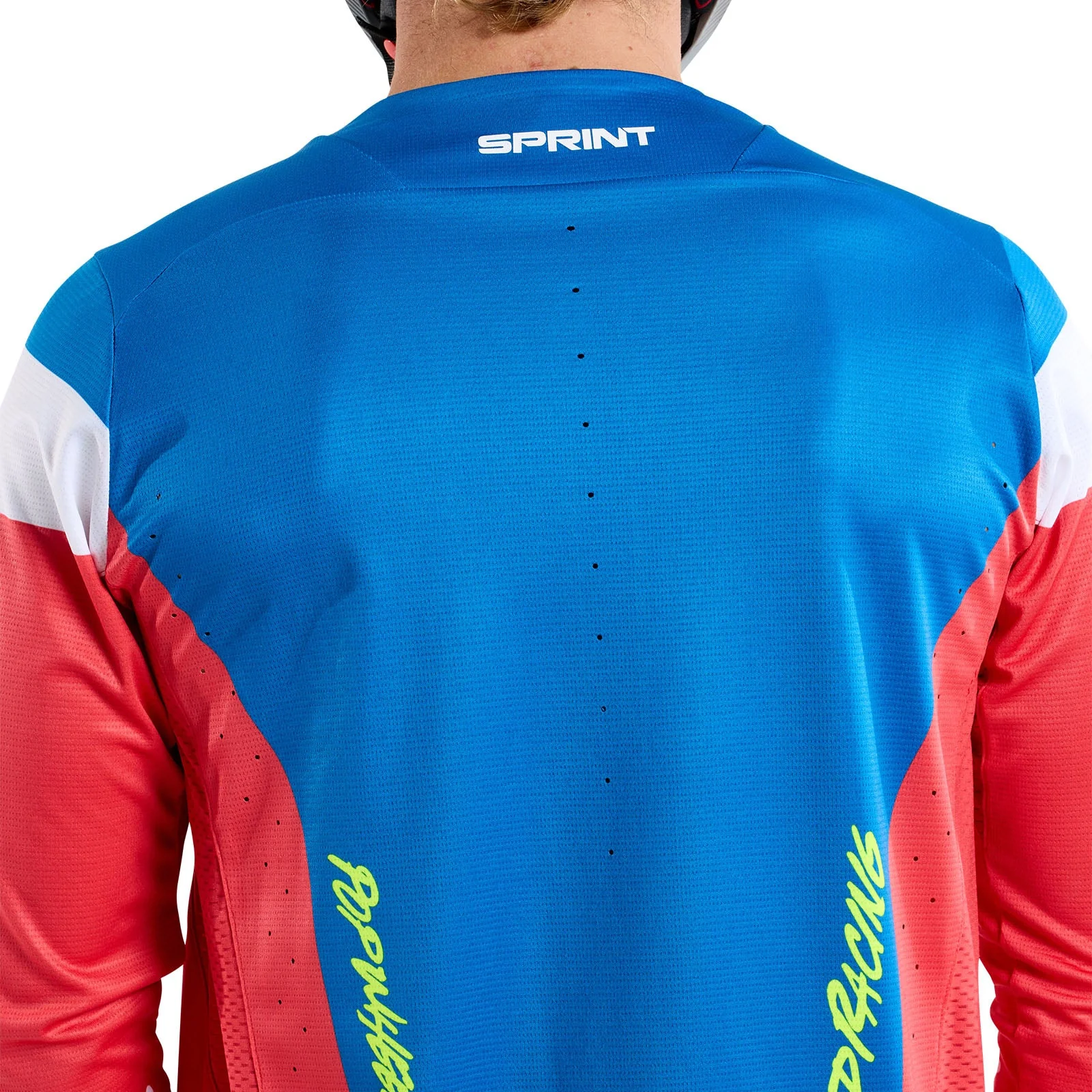 Troy Lee Designs Sprint Long Sleeve MTB Jersey - Fifty-50 - Fiery Red - Image 9