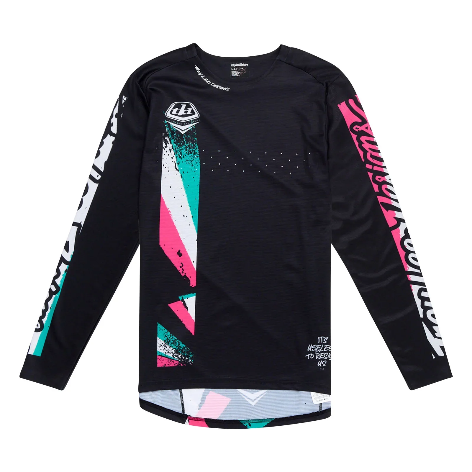 Troy Lee Designs Sprint Long Sleeve MTB Jersey - Full Pull - Black