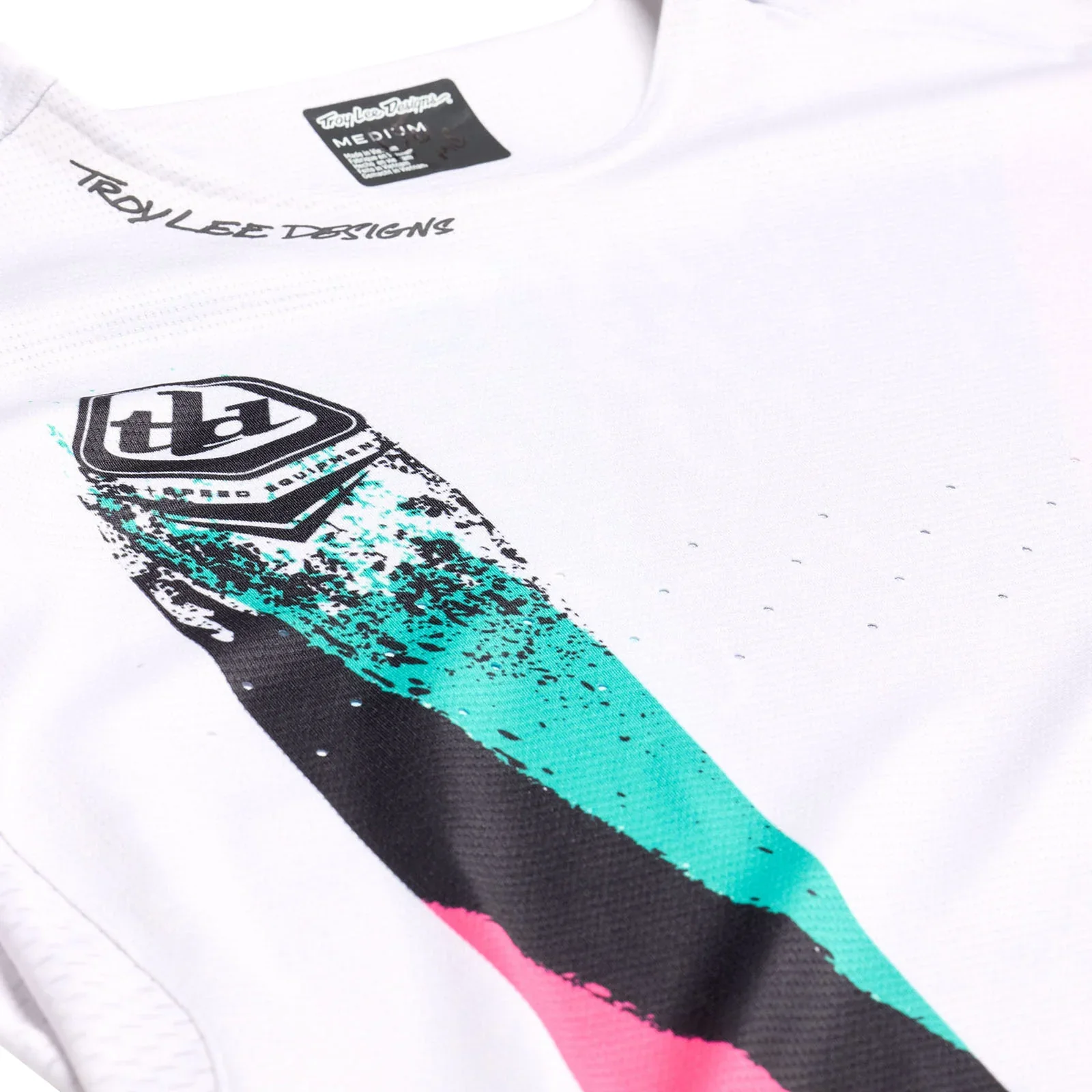 Troy Lee Designs Sprint Long Sleeve MTB Jersey - Full Pull - Chalk - Image 3