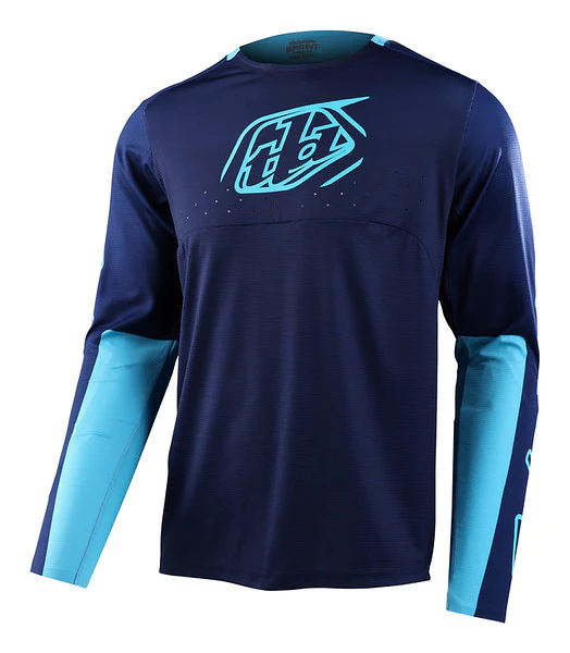 Troy Lee Designs Sprint Long Sleeve MTB Jersey - Icon - Navy