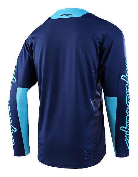 Troy Lee Designs Sprint Long Sleeve MTB Jersey - Icon - Navy - Image 2