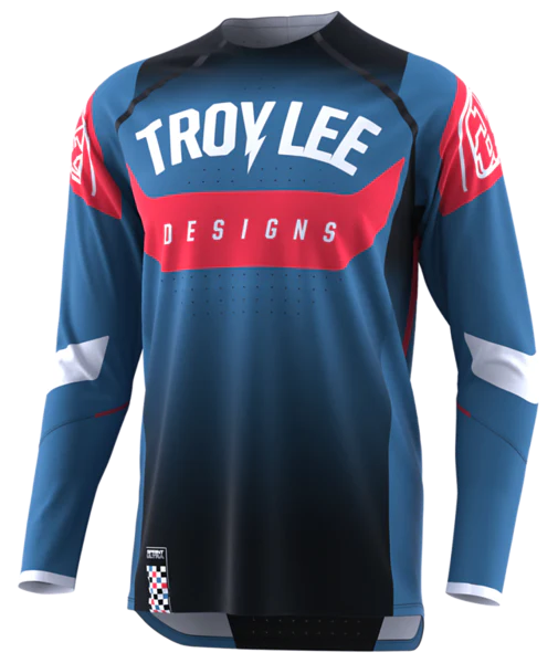 Troy Lee Designs Sprint Ultra Long Sleeve MTB Jersey - Arc Blue-Black - 2023