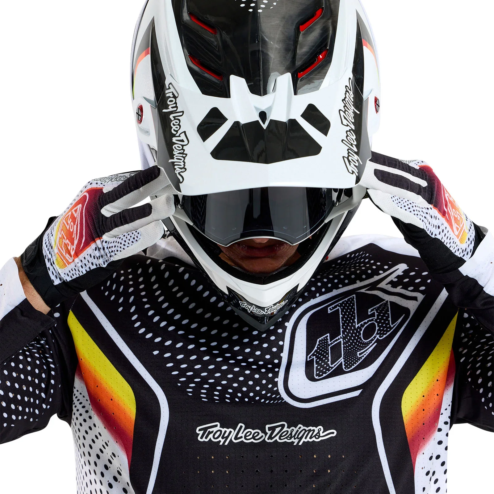 Troy Lee Designs Sprint Ultra Long Sleeve MTB Jersey - Optic - Black - Image 16