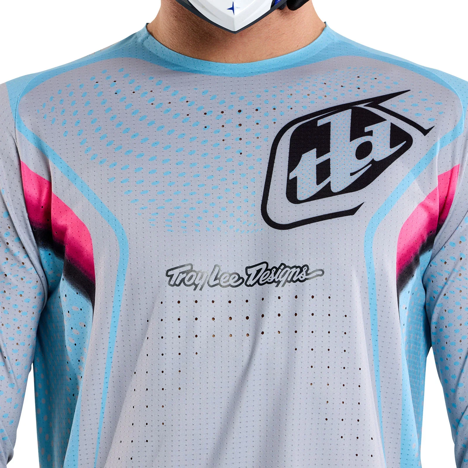 Troy Lee Designs Sprint Ultra Long Sleeve MTB Jersey - Optic - Mist - Image 14