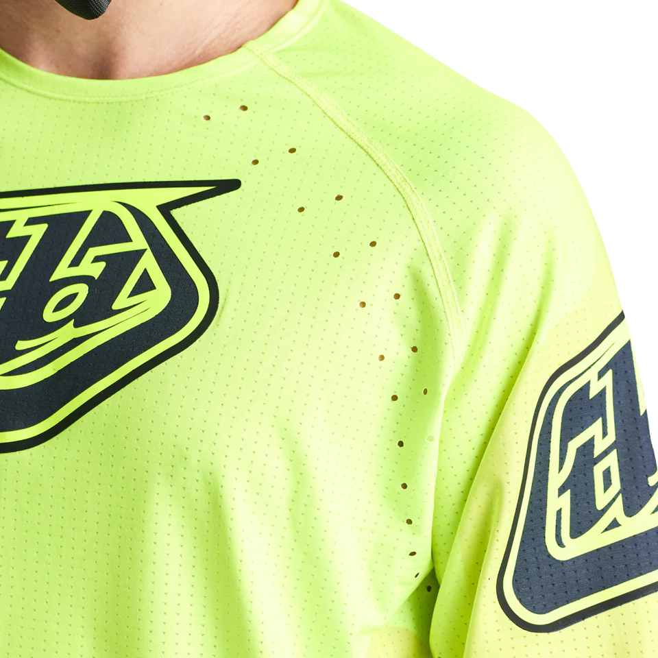 Troy Lee Designs Sprint Ultra Long Sleeve MTB Jersey - Sequence - Flo Yellow - Image 3