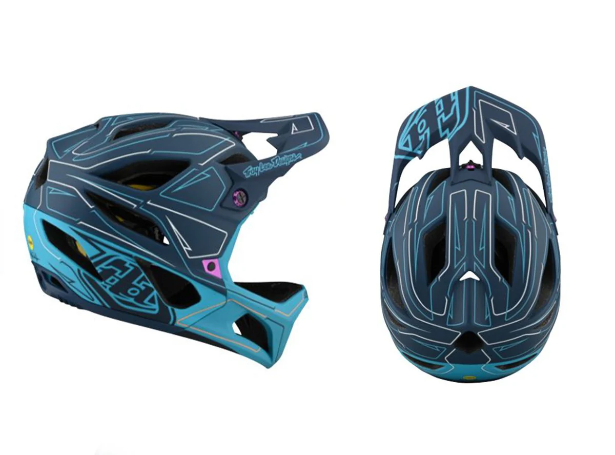 Troy Lee Designs Stage Full Face Helmet - Ltd Edition - Pinstripe Marine - 2021 - Image 2