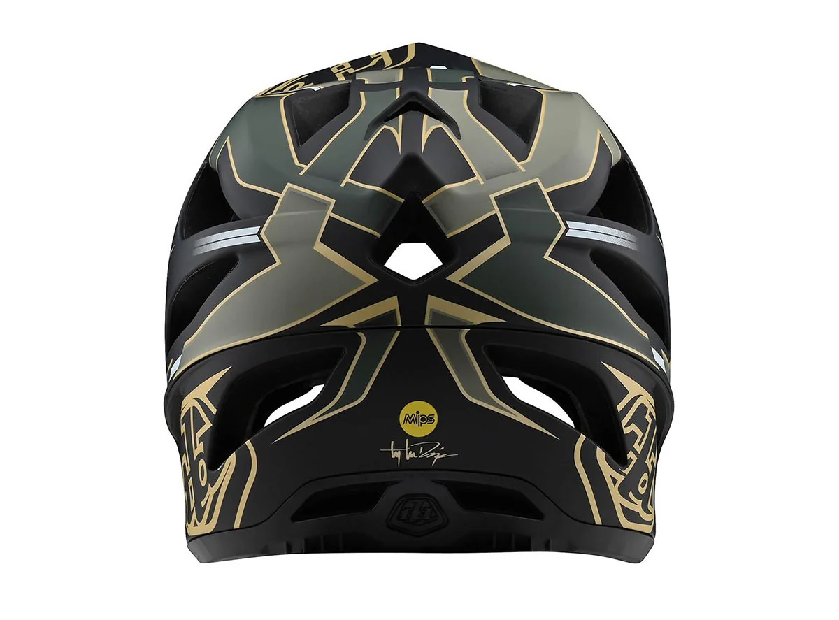 Troy Lee Designs Stage Full Face Helmet - Ropo - Green-Gold - 2020 - Image 2
