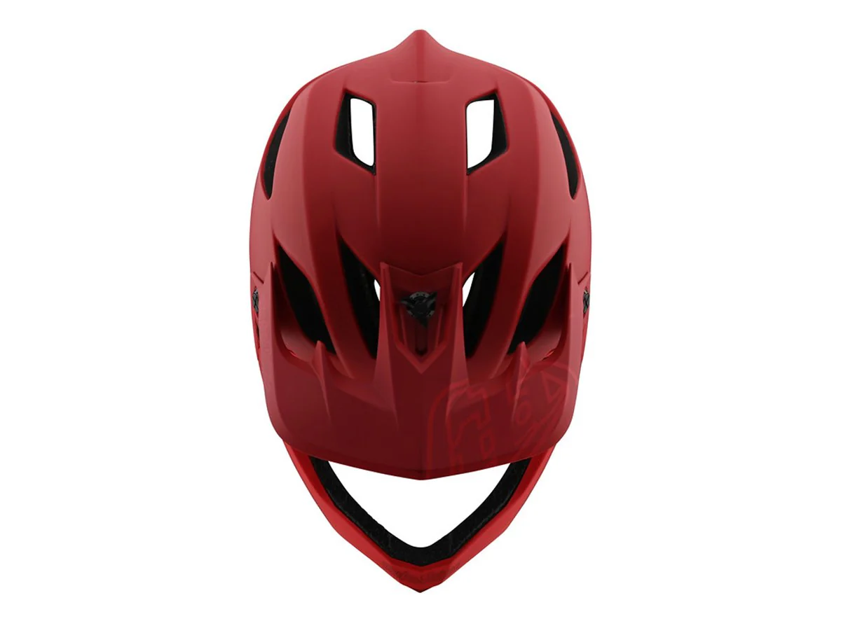 Troy Lee Designs Stage Full Face Helmet - Stealth - Red - 2020 - Image 2