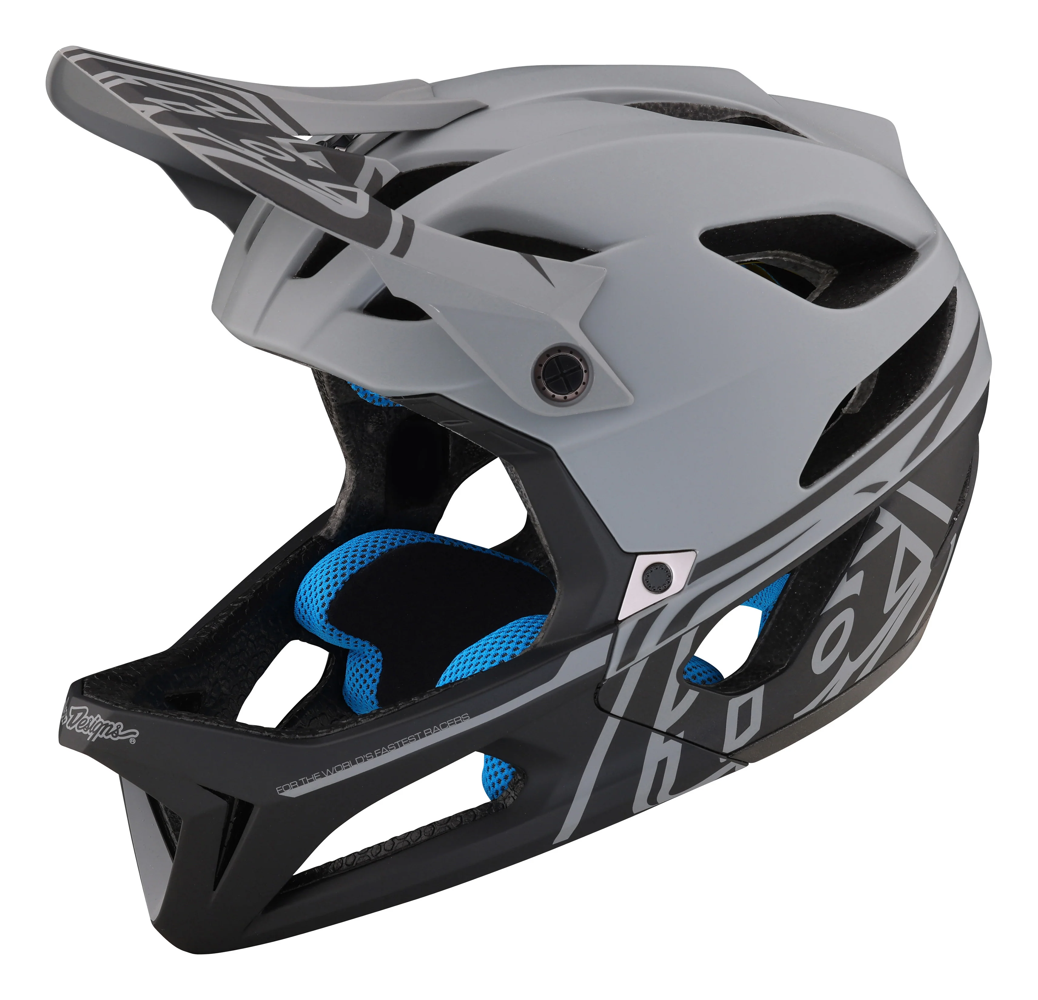 Troy Lee Designs Stage Full Face Helmet with MIPS - Stealth - Gray