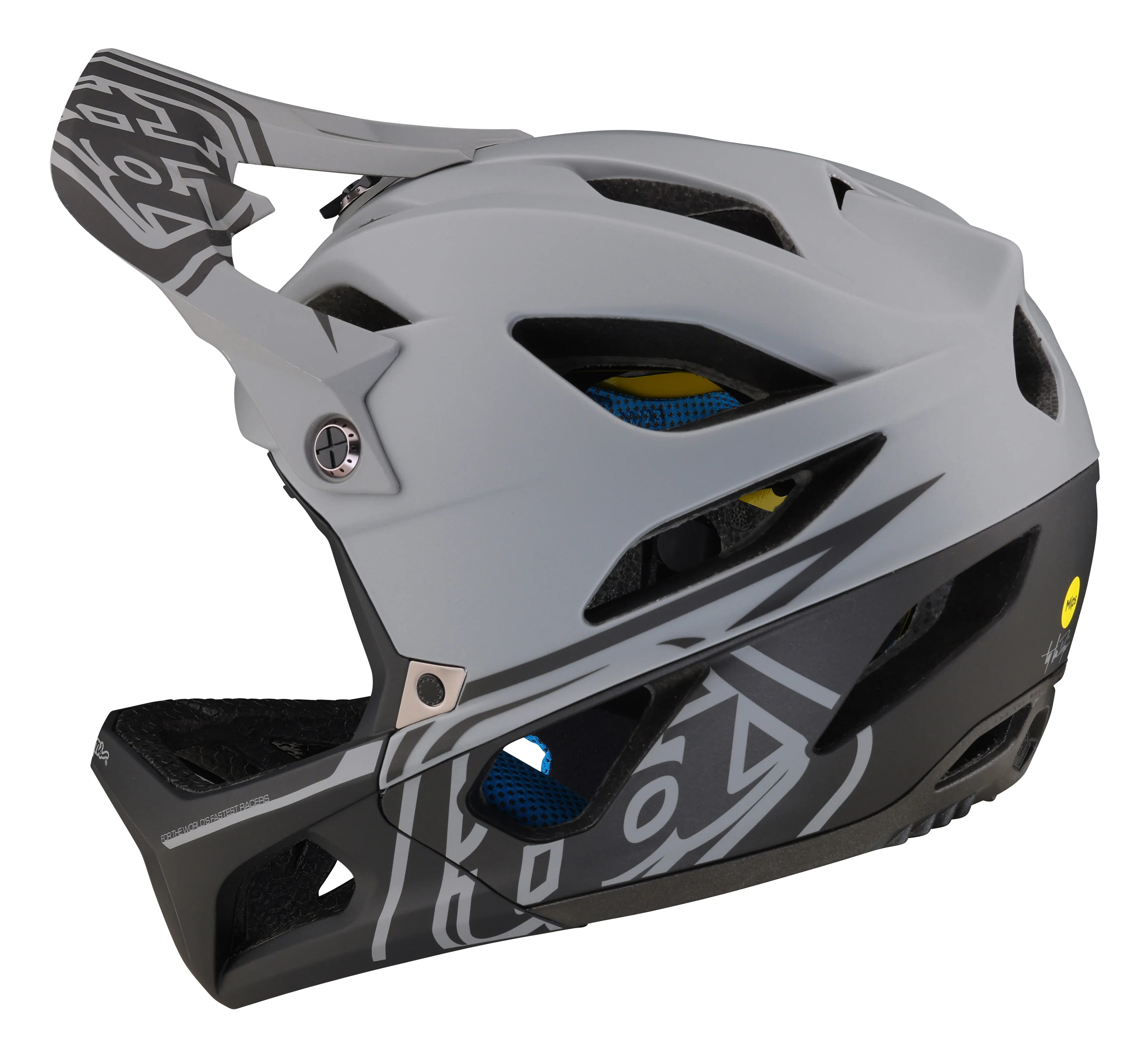 Troy Lee Designs Stage Full Face Helmet with MIPS - Stealth - Gray - Image 4