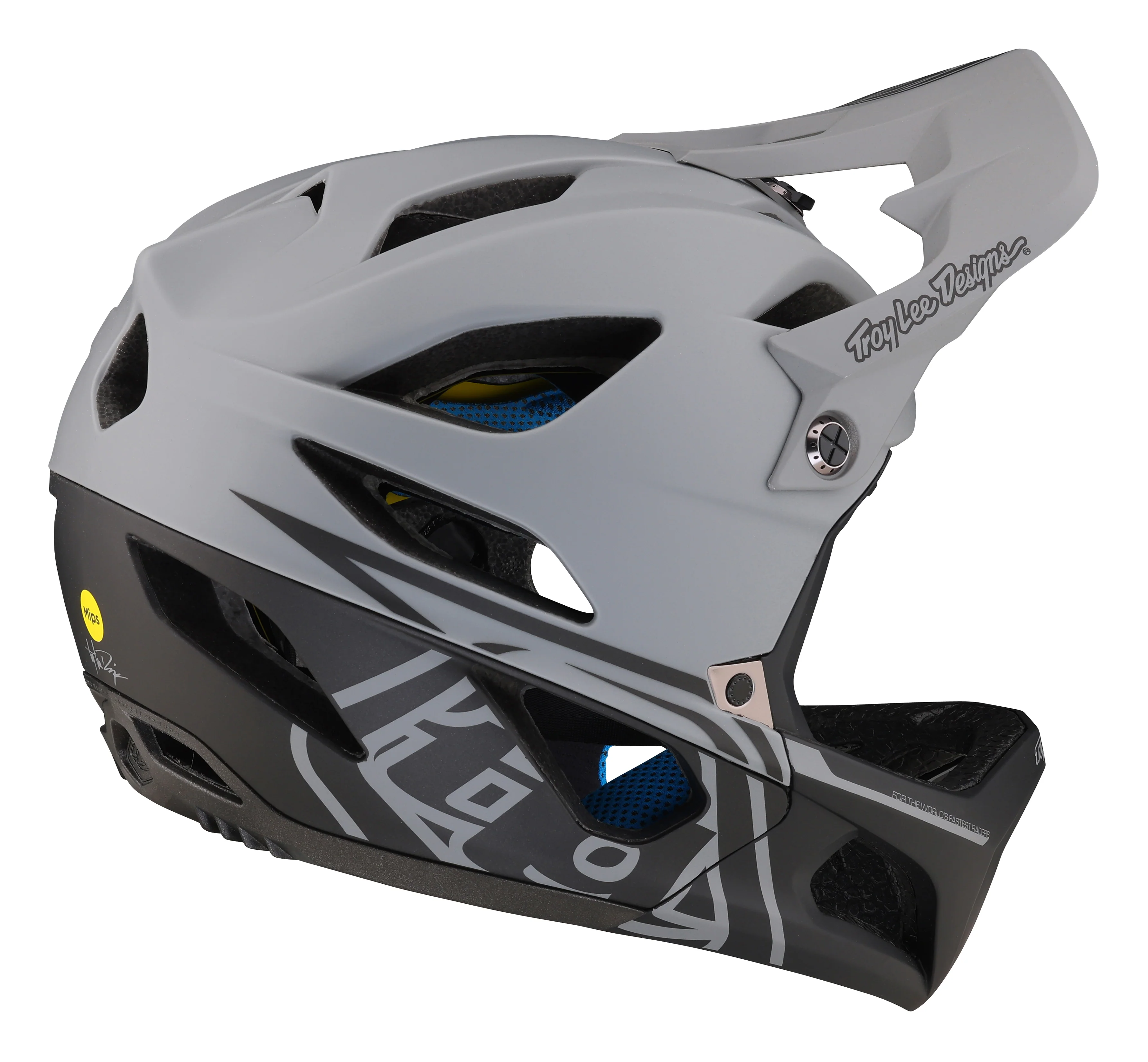 Troy Lee Designs Stage Full Face Helmet with MIPS - Stealth - Gray - Image 6