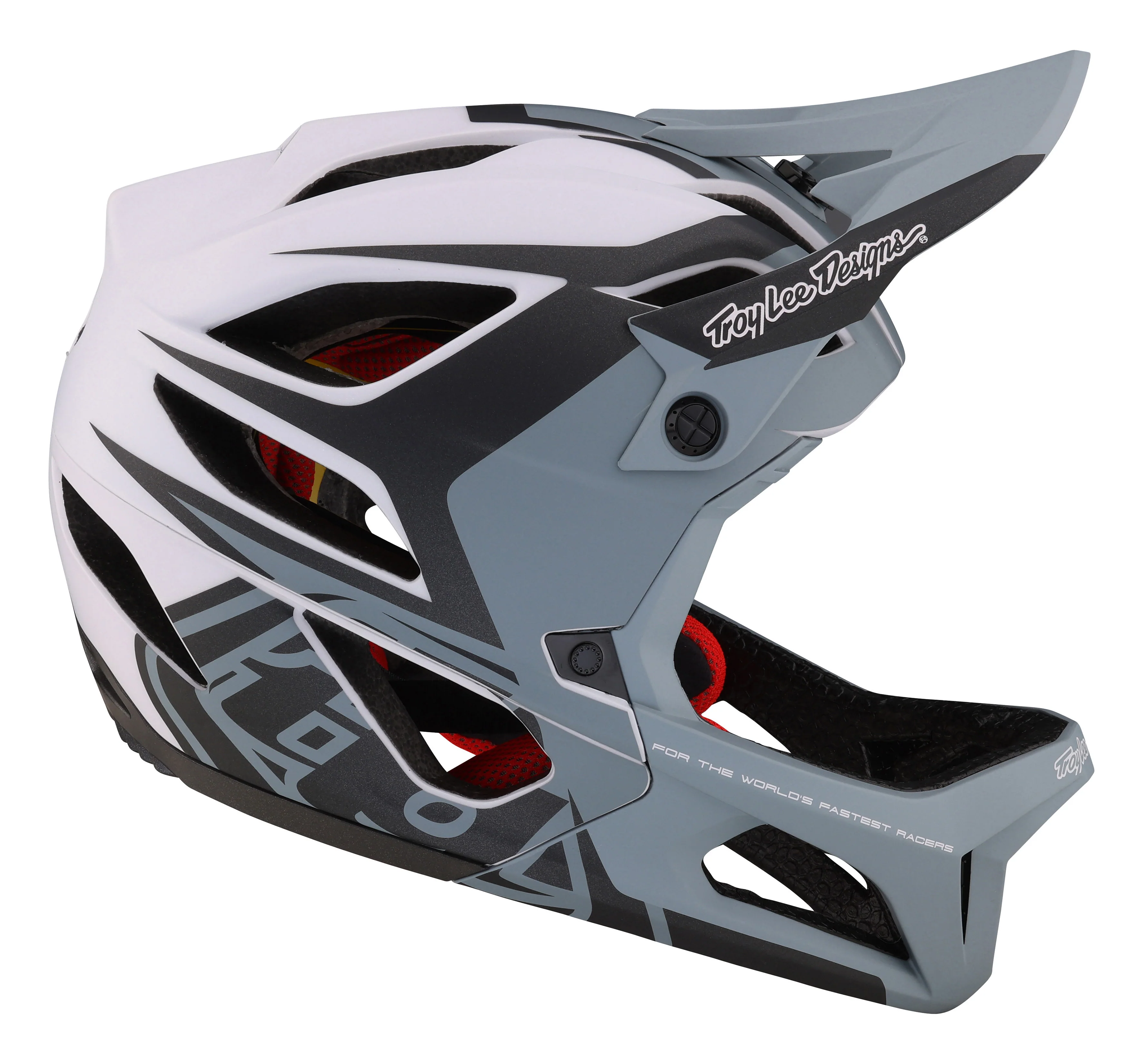Troy Lee Designs Stage Full Face Helmet with MIPS - Valance - Gray - 2023 - Image 6