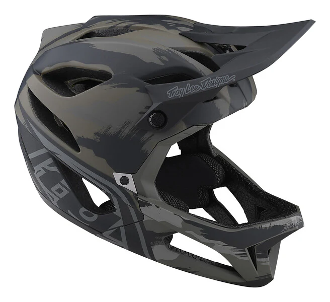 Troy Lee Designs Stage MIPS Full Face Helmet - Brush Camo - Military - 2023 - Image 2