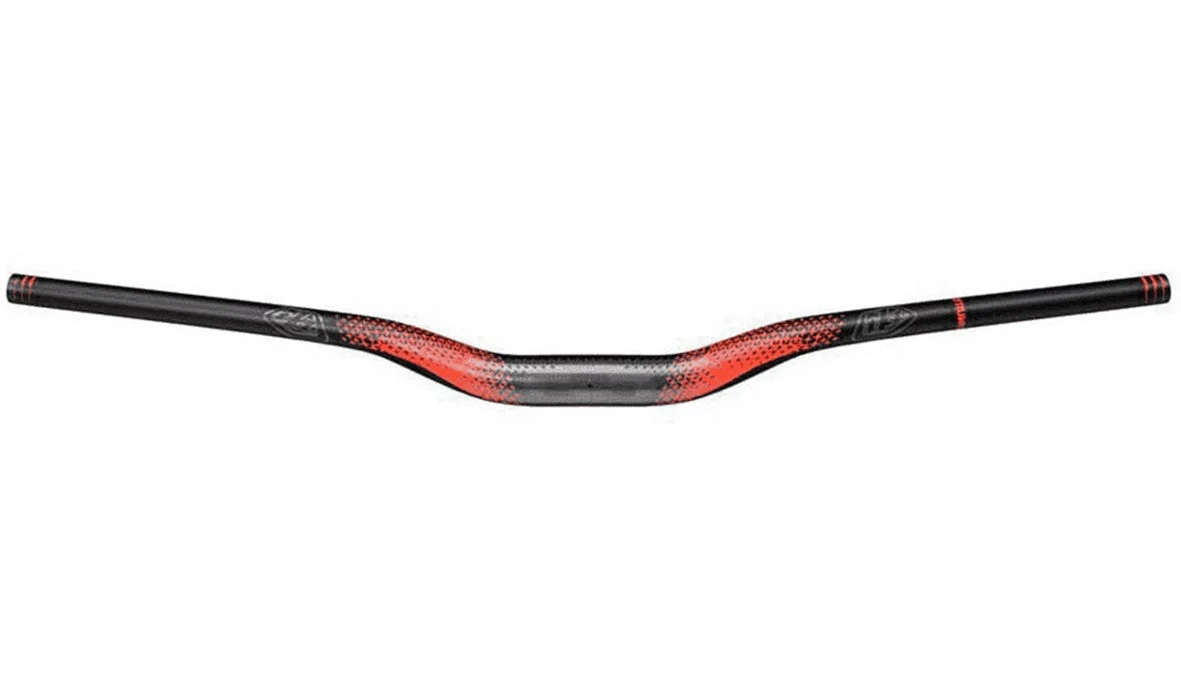 Truvativ Descendant Troy Lee Designs 35mm DH Riser Handlebar - Starburst Orange-Black