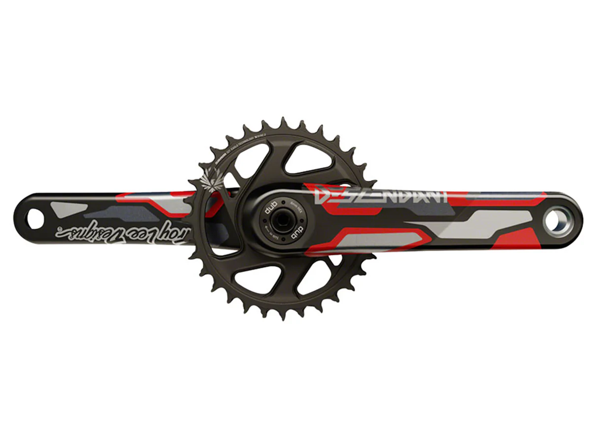 Truvativ Descendant Troy Lee Designs CoLab Carbon 12 Speed MTB Crankset - Red