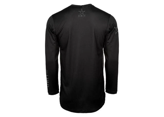 Unit Fixed Long Sleeve MTB Jersey - Black - 2022 - Image 2