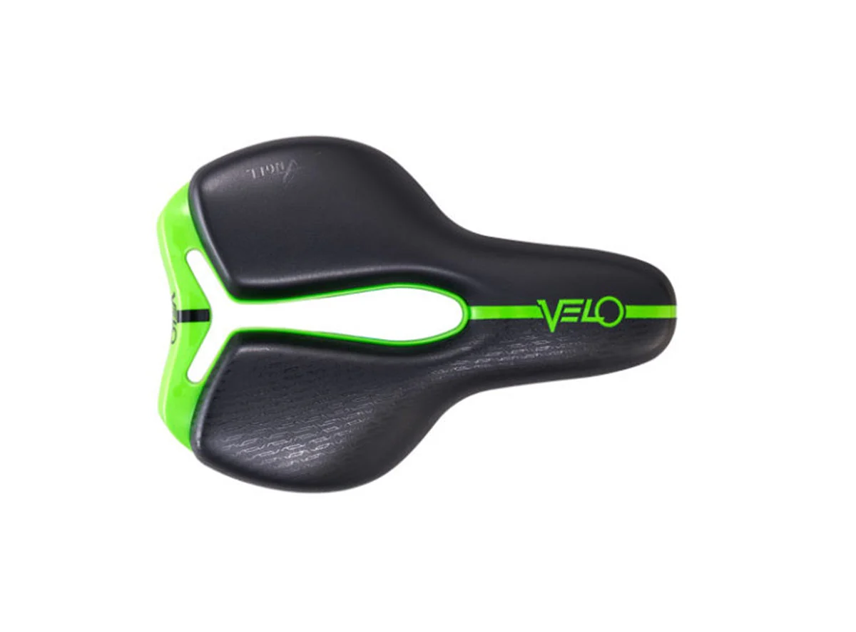 Velo Little Angel Saddle - 137mm - Black-Green