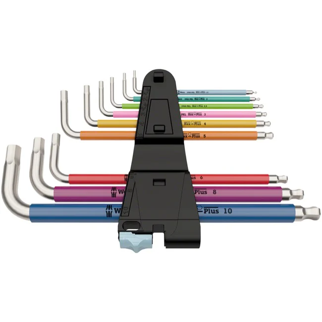 Wera 3950/9 Hex-Plus L-Key Hex Wrench Set - Metric - Image 2