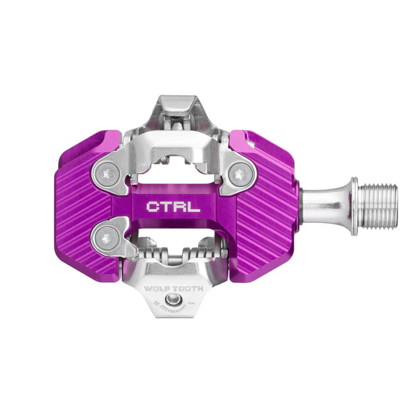 Wolf Tooth Components CTRL Trail Clipless MTB Pedal - Ultraviolet Purple - Image 2