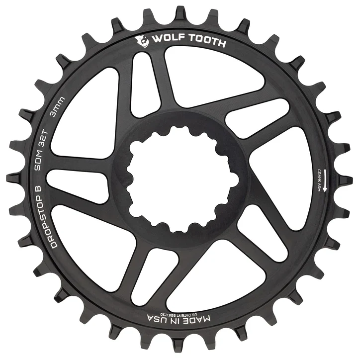 Wolf Tooth Components Direct Mount Chainring - SRAM Cranks - Black - Image 2
