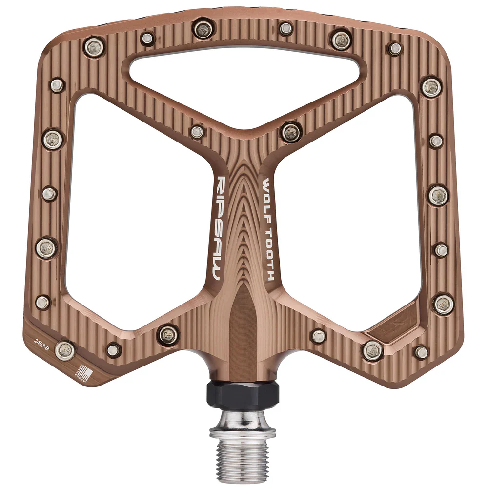 Wolf Tooth Components Ripsaw Aluminum Flat Pedals - Espresso - Image 2