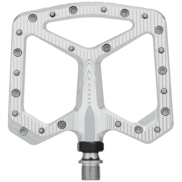 Wolf Tooth Components Ripsaw Aluminum Flat Pedals - Raw Silver - Image 2