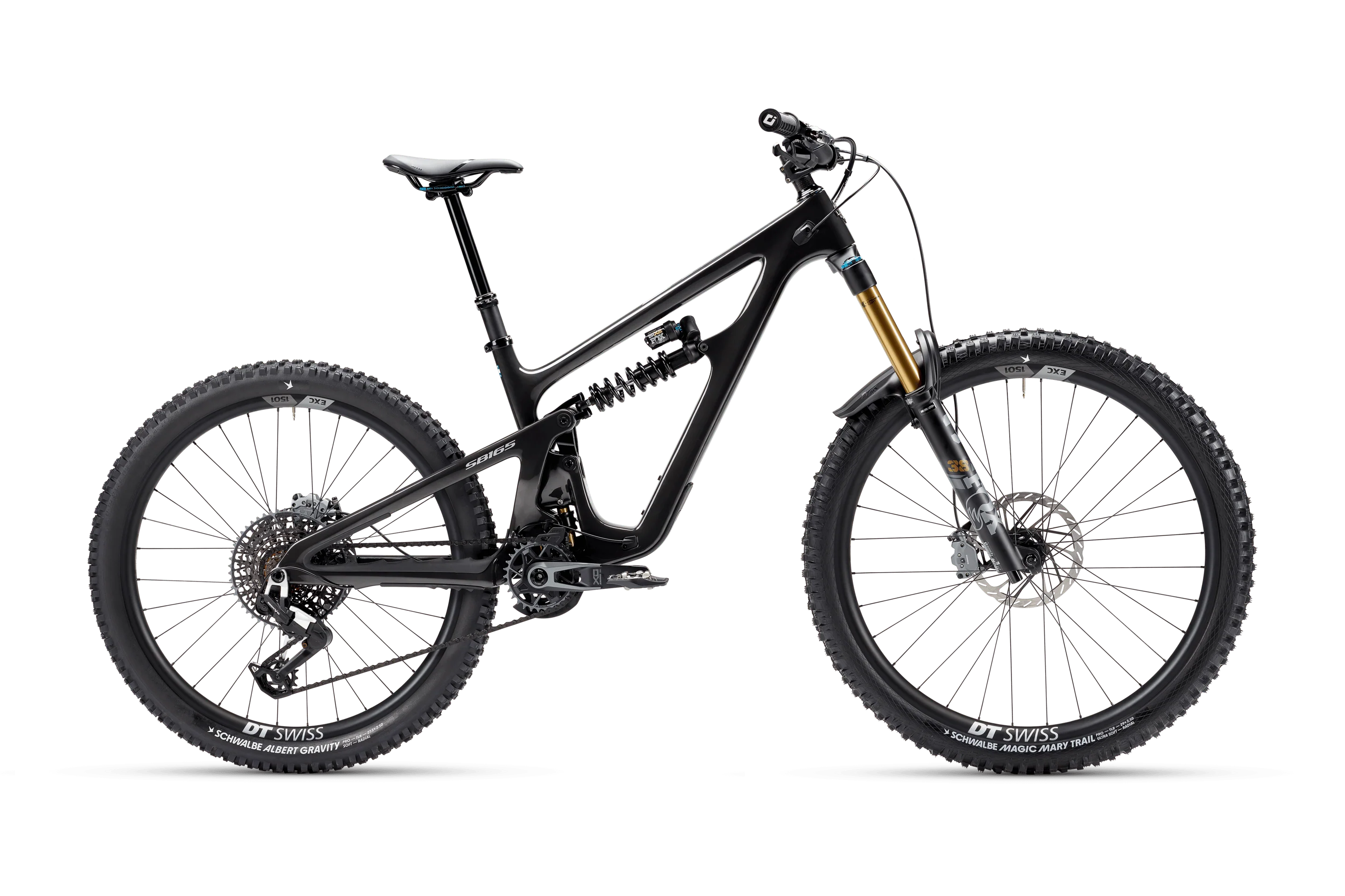 Yeti SB165 T2 MX - Eagle 90/X0 - EXC 1501 Carbon Wheels - Raw Gloss